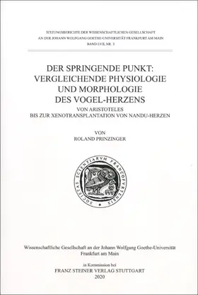 Prinzinger |  Der springende Punkt: Vergleichende Physiologie und Morphologie des Vogel-Herzens | Buch |  Sack Fachmedien