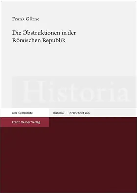 Görne |  Die Obstruktionen in der Römischen Republik | Buch |  Sack Fachmedien