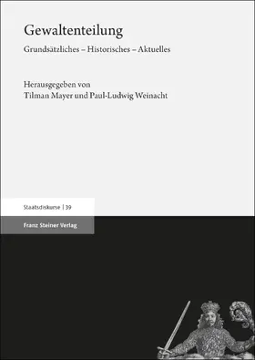 Mayer / Weinacht |  Gewaltenteilung | Buch |  Sack Fachmedien