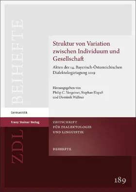 Vergeiner / Elspass / Wallner |  Struktur von Variation zwischen Individuum und Gesellschaft | Buch |  Sack Fachmedien