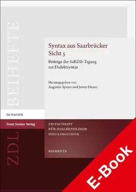 Speyer / Diener | Syntax aus Saarbrücker Sicht 5 | E-Book | sack.de