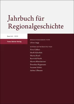 Auge |  Jahrbuch für Regionalgeschichte 41 (2023) | eBook | Sack Fachmedien