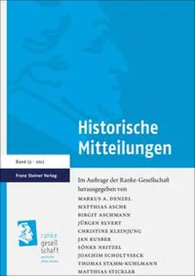 Denzel / Asche / Aschmann |  Historische Mitteilungen 33 (2022) | Buch |  Sack Fachmedien