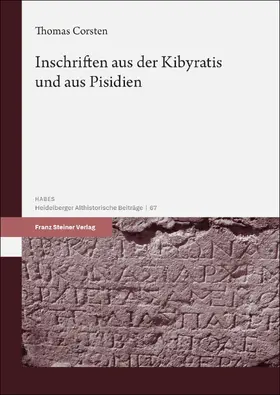 Corsten |  Inschriften aus der Kibyratis und aus Pisidien | eBook | Sack Fachmedien