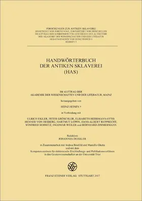 Heinen / Eigler / Zimmermann |  Handwörterbuch der antiken Sklaverei (HAS) | eBook | Sack Fachmedien