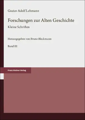 Lehmann / Bleckmann |  Forschungen zur Alten Geschichte. Bd. 3 | Buch |  Sack Fachmedien