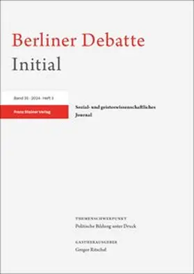  Berliner Debatte Initial 35 (2024) 3 | Buch |  Sack Fachmedien