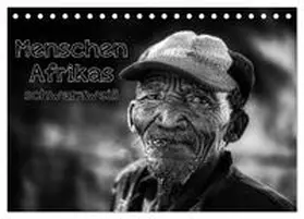 Voß / CALVENDO |  Menschen Afrikas schwarzweiß (Tischkalender 2026 DIN A5 quer), CALVENDO Monatskalender | Sonstiges |  Sack Fachmedien