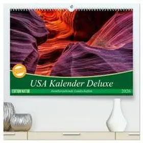 Leitz / CALVENDO |  USA Kalender Deluxe (hochwertiger Premium Wandkalender 2026 DIN A2 quer), Kunstdruck in Hochglanz | Sonstiges |  Sack Fachmedien
