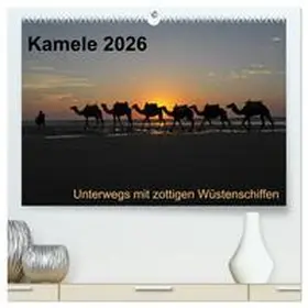 Weber / CALVENDO |  Kamele 2026 - Unterwegs mit zottigen Wüstenschiffen (hochwertiger Premium Wandkalender 2026 DIN A2 quer), Kunstdruck in Hochglanz | Sonstiges |  Sack Fachmedien