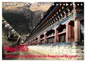 Rauch / CALVENDO |  Nepal 2026 Menschen, Berge und Götter zwischen Annapurna und Marsyangdi (Tischkalender 2026 DIN A5 quer), CALVENDO Monatskalender | Sonstiges |  Sack Fachmedien