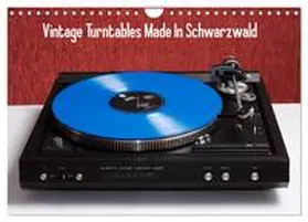 Müller / CALVENDO |  Vintage Turntables Made In Schwarzwald (Wandkalender 2026 DIN A4 quer), CALVENDO Monatskalender | Sonstiges |  Sack Fachmedien