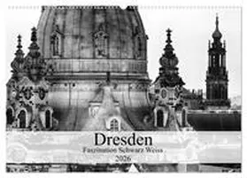 Meutzner / CALVENDO |  Dresden Faszination Schwarz Weiss (Wandkalender 2026 DIN A2 quer), CALVENDO Monatskalender | Sonstiges |  Sack Fachmedien