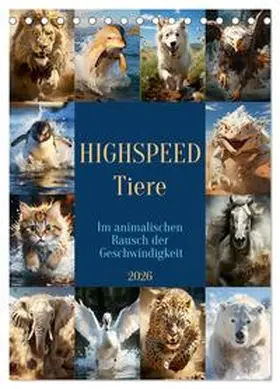 Illgen / CALVENDO |  Highspeed Tiere (Tischkalender 2026 DIN A5 hoch), CALVENDO Monatskalender | Sonstiges |  Sack Fachmedien