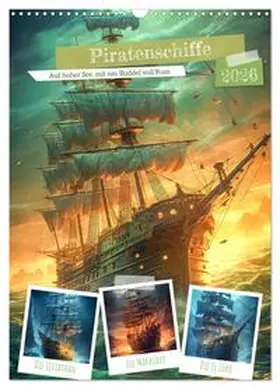 Gierok-Latnaik / CALVENDO |  Piratenschiffe (Wandkalender 2026 DIN A3 hoch), CALVENDO Monatskalender | Sonstiges |  Sack Fachmedien