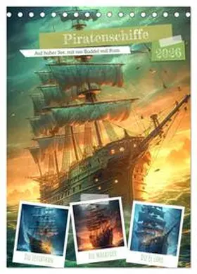 Gierok-Latnaik / CALVENDO |  Piratenschiffe (Tischkalender 2026 DIN A5 hoch), CALVENDO Monatskalender | Sonstiges |  Sack Fachmedien