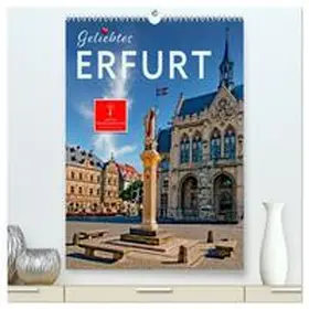 Roder / CALVENDO |  Geliebtes Erfurt (hochwertiger Premium Wandkalender 2026 DIN A2 hoch), Kunstdruck in Hochglanz | Sonstiges |  Sack Fachmedien