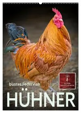 Roder / CALVENDO |  Hühner - buntes Federvieh (Wandkalender 2026 DIN A2 hoch), CALVENDO Monatskalender | Sonstiges |  Sack Fachmedien
