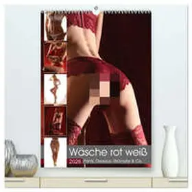 Lichtgestalt / CALVENDO |  Wäsche rot weiß (hochwertiger Premium Wandkalender 2026 DIN A2 hoch), Kunstdruck in Hochglanz | Sonstiges |  Sack Fachmedien
