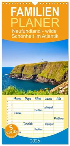 Jost / CALVENDO |  Familienplaner 2026 - Neufundland - wilde Schönheit im Atlantik mit 5 Spalten (Wandkalender, 21 x 45 cm) CALVENDO | Sonstiges |  Sack Fachmedien