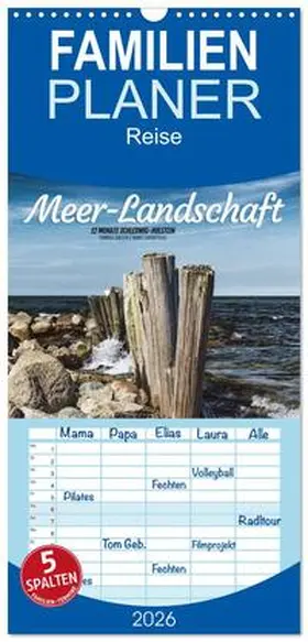Jansen / CALVENDO |  Familienplaner 2026 - Meer-Landschaft - 12 Monate Schleswig Holstein mit 5 Spalten (Wandkalender, 21 x 45 cm) CALVENDO | Sonstiges |  Sack Fachmedien