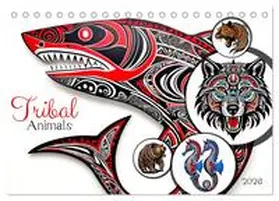 Aupeix / CALVENDO |  Tribal animals (Desk Calendar 2026 DIN A5 landscape), CALVENDO 12 Month DeskCalendar | Sonstiges |  Sack Fachmedien