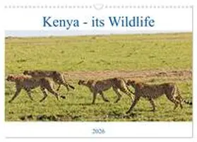 mills / CALVENDO |  Kenya - its Wildlife (Wall Calendar 2026 DIN A3 landscape), CALVENDO 12 Month Wall Calendar | Sonstiges |  Sack Fachmedien