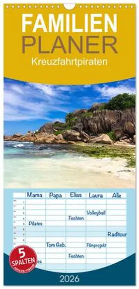 Schuster / CALVENDO |  Familienplaner 2026 - Kreuzfahrtpiraten mit 5 Spalten (Wandkalender, 21 x 45 cm) CALVENDO | Sonstiges |  Sack Fachmedien