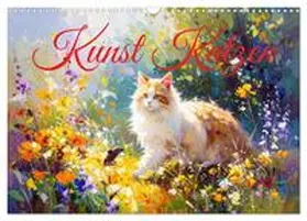 Hauer / CALVENDO |  Kunst Katzen (Wandkalender 2026 DIN A3 quer), CALVENDO Monatskalender | Sonstiges |  Sack Fachmedien
