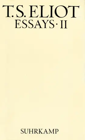 Eliot / Viebrock |  Werke in vier Bänden | Buch |  Sack Fachmedien