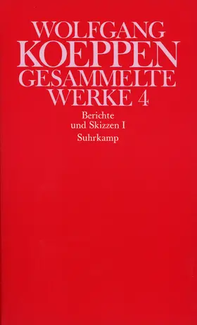 Koeppen / Reich-Ranicki |  Berichte und Skizzen I | Buch |  Sack Fachmedien