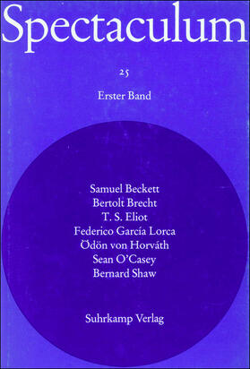 Eliot / O'Casey / Reinshagen |  Spectaculum 25 | Buch |  Sack Fachmedien
