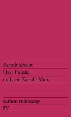 Brecht |  Herr Puntila und sein Knecht Matti | Buch |  Sack Fachmedien
