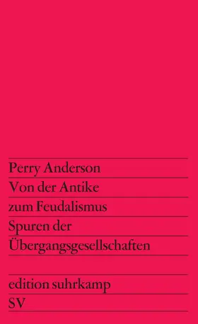 Anderson |  Von der Antike zum Feudalismus | Buch |  Sack Fachmedien