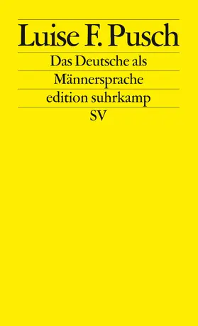 Pusch |  Das Deutsche als Männersprache | Buch |  Sack Fachmedien