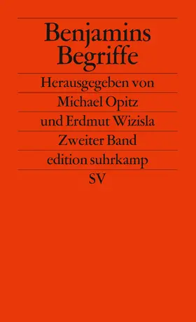 Opitz / Wizisla |  Benjamins Begriffe | Buch |  Sack Fachmedien