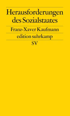 Kaufmann |  Herausforderungen des Sozialstaates | Buch |  Sack Fachmedien