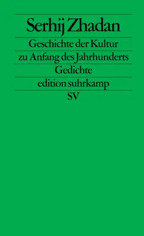 Zhadan |  Geschichte der Kultur zu Anfang des Jahrhunderts | Buch |  Sack Fachmedien
