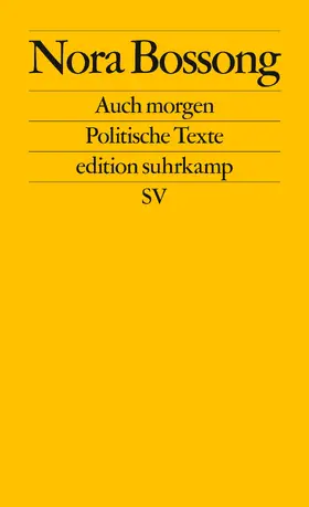 Bossong |  Auch morgen | Buch |  Sack Fachmedien