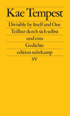 Tempest |  Divisible by Itself and One / Teilbar durch sich selbst und eins | Buch |  Sack Fachmedien