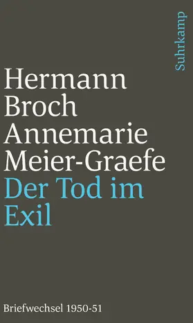 Broch / Meier-Graefe / Lützeler |  Der Tod im Exil | Buch |  Sack Fachmedien