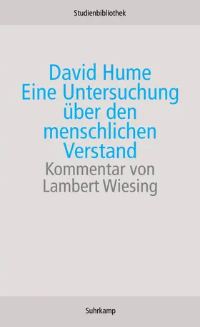 Hume |  Eine Untersuchung über den menschlichen Verstand | Buch |  Sack Fachmedien