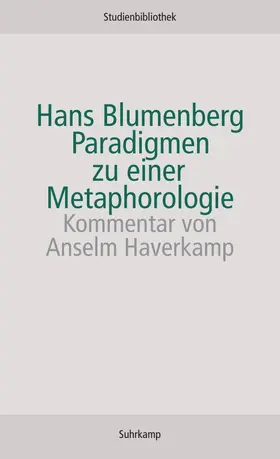 Blumenberg |  Paradigmen zu einer Metaphorologie | Buch |  Sack Fachmedien