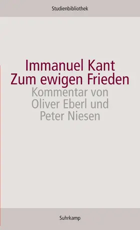 Kant |  Zum ewigen Frieden | Buch |  Sack Fachmedien