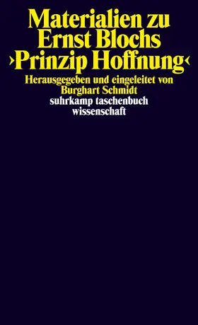 Schmidt / Bloch |  Materialien zu Ernst Blochs Prinzip Hoffnung | Buch |  Sack Fachmedien