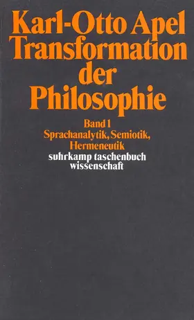 Apel |  Transformation der Philosophie | Buch |  Sack Fachmedien