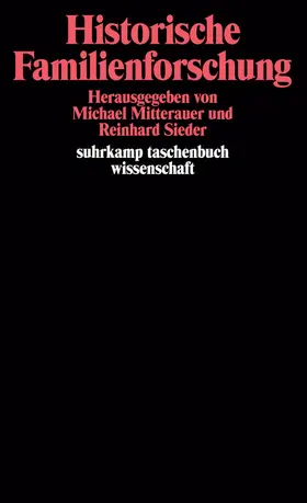 Sieder / Mitterauer |  Historische Familienforschung | Buch |  Sack Fachmedien