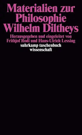 Lessing / Rodi |  Materialien zur Philosophie Wilhelm Diltheys | Buch |  Sack Fachmedien