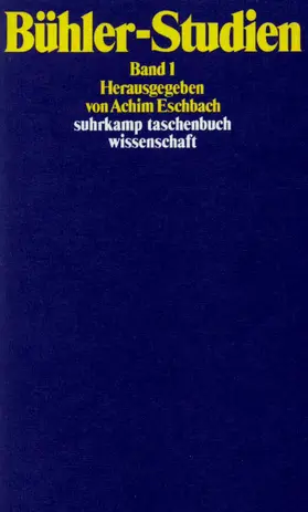 Eschbach |  Bühler-Studien. Zwei Bände | Buch |  Sack Fachmedien