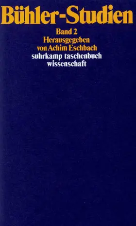 Eschbach |  Bühler-Studien. Zwei Bände | Buch |  Sack Fachmedien